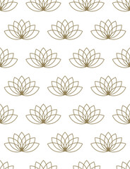 Seamless pattern with a lotus flower background