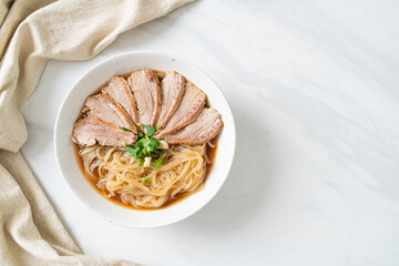 duck noodles with stewed duck soup