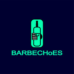 Textured craft beer pub, brewery, bar logo design with bottle silhouettes and sunrburst. Vector label, emblem, typography.