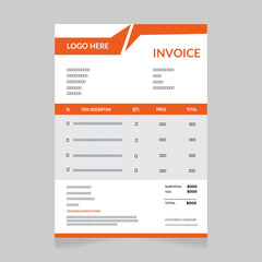 Invoice design.