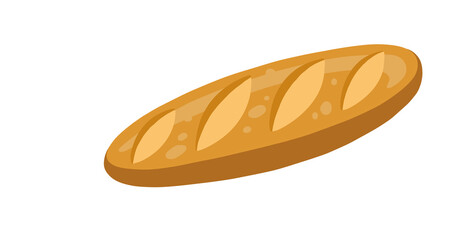 yummy baguette bread illustration
