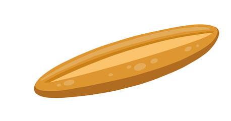 yummy baguette bread illustration