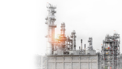 view of oil refining plant, petrochemical plant, petroleum, chemical industry, oil tank