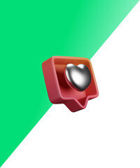 notify heart 3d icon