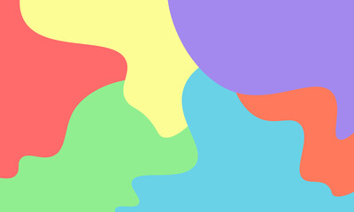 summer theme wavy abstract background. Template design for social media, banner, card