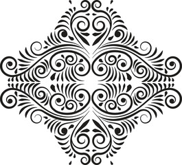 Indian Traditional and Cultural Rangoli, Alpona, Kolam, or Paisley vector line art. Bengal art India. centuries-old Bengali art tradition of the Bengal region, for textile printing, logo, wallpaper