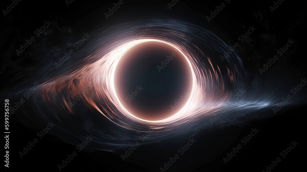 Wall mural black hole with generative ai - Wall murals
