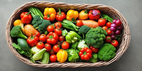 Fototapeta na wymiar vegetables in a basket