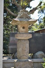 old stone lantern