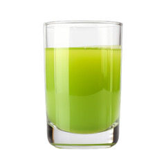 glass of green juice isolated on transparent background cutout - obrazy, fototapety, plakaty
