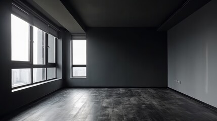 Obraz premium room interior mockup empty room with accent color wall daylight interior ideas concept,image ai generate