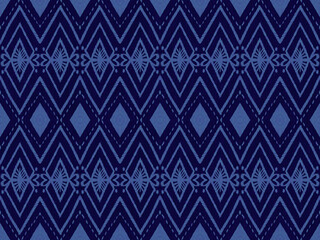 Traditional Ikat Seamless Pattern Design.