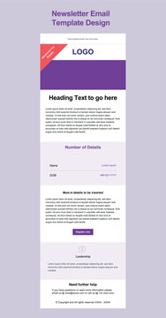 Responsive professional email marketing newsletter template  Design for Outlook and web responsive