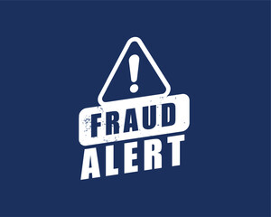 protect and secure your website with fraud alert warning background - obrazy, fototapety, plakaty