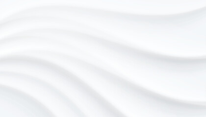 elegant empty wavy layer white banner in neumorphic style