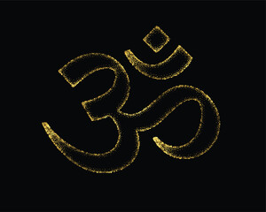 the iconic hindu religious om symbol from vedas and geeta