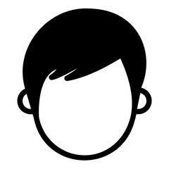 hair glyph icon