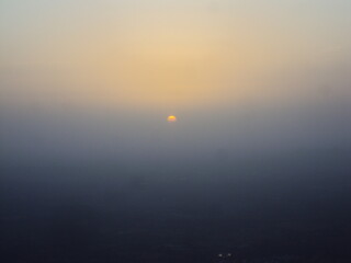 sunrise over the mountain