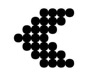 single dotted arrow sign 1 - arrow sign - arrow icon