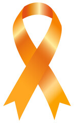 orange awareness ribbon is used to represent ADHD awareness, motorcycle safety, Hunger, leukemia, kidney cancer,gun violence prevention, racial tolerance, cultural diversity and many more.