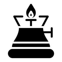 camping gas glyph icon