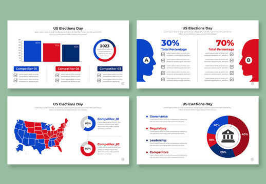USA Elections Day Vote Infographic Template