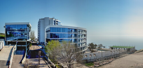 Resort hotel on the Chaika beach in Odessa, Ukraine