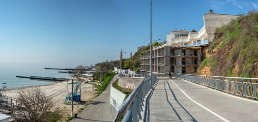 Resort hotel on the Chaika beach in Odessa, Ukraine