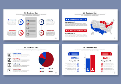 Us Elections Day Presentation Infographic Layout
