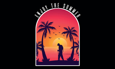 Retro Summer T-shirt Design