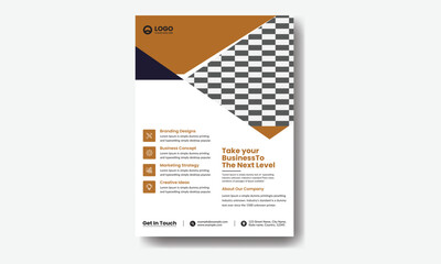 poster flyer pamphlet brochure cover design layout space for photo background, vector illustration template in A4 size.