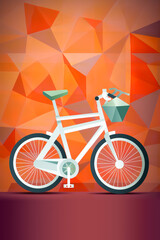 Fototapeta premium World Bicycle Day 3 June. Can be use for poster, banner, background, and wallpaper - Generative AI