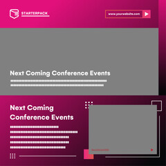 Coming Conference Event Promotion Starter Pack | Feed, Story, Flyer Series