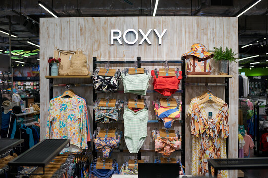 PATTAYA, THAILAND - CIRCA APRIL, 2023: inside Supersports store in Central Pattaya (CentralFestival Pattaya Beach) shopping mall.