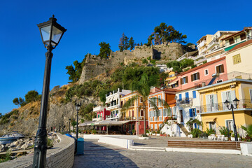 Colorful houses in Parga, Greece