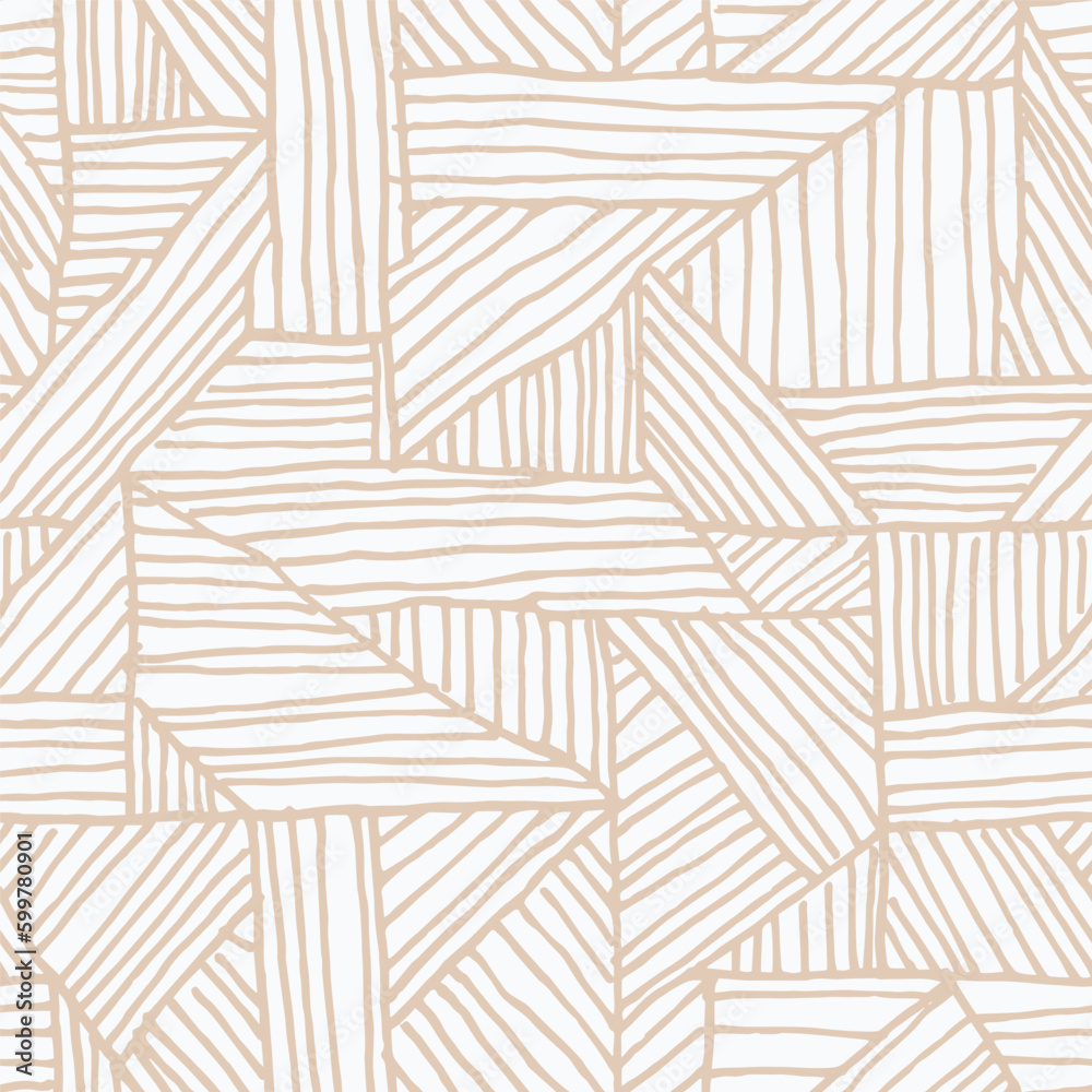 Poster seamless abstract hand drawn pattern