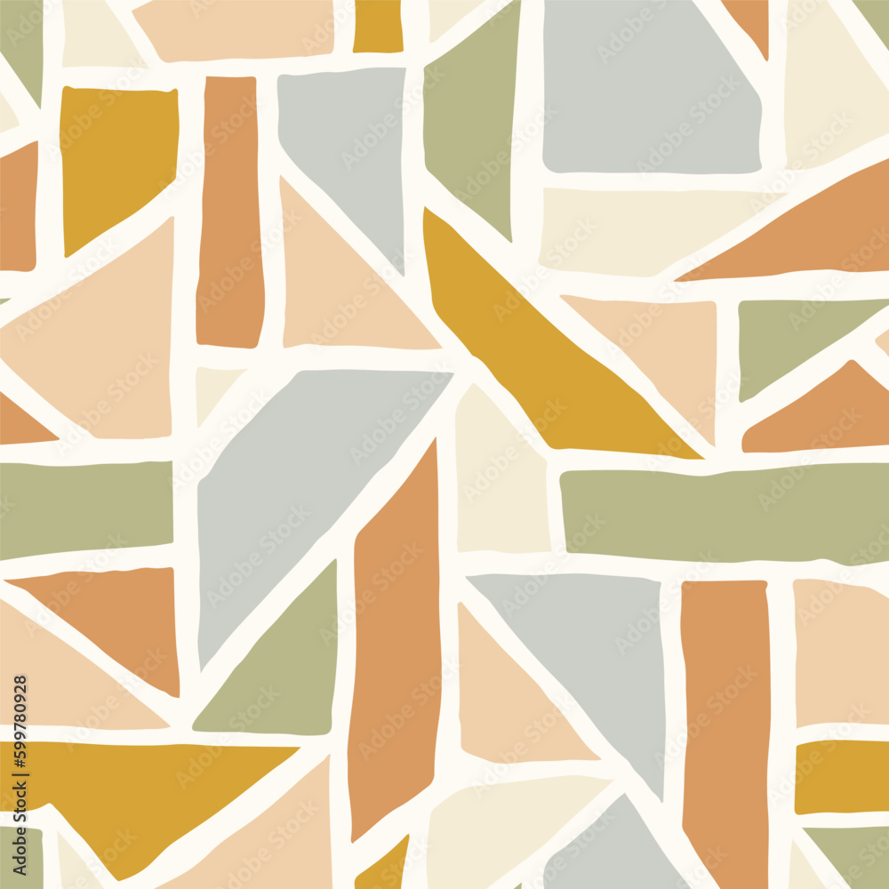 Poster seamless abstract hand drawn pattern