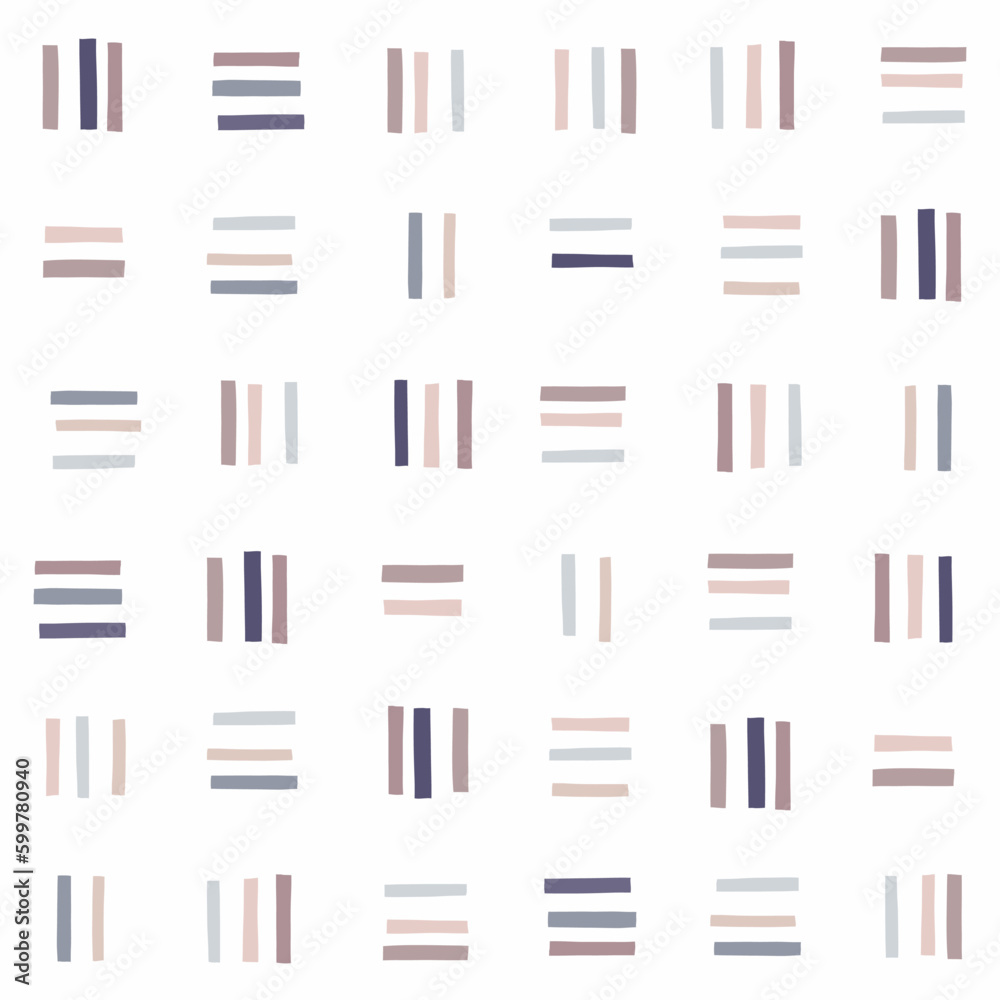 Poster Seamless abstract patten with color strokes