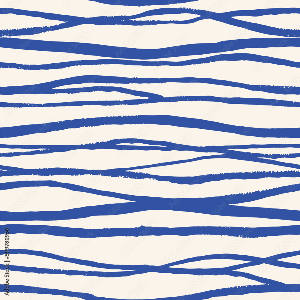 Poster seamless pattern with hand drawn lines