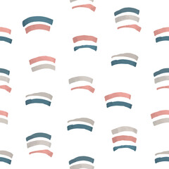 Abstract pattern with color hand drawn strokes