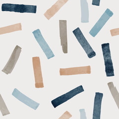 Abstract pattern with color hand drawn strokes