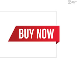 Vector illustration modern Buy now banner, Isolated web element.