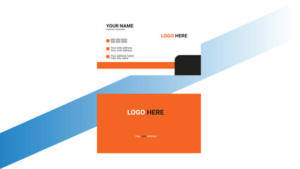 Modern Business Card - Creative and Clean Business Card Template.Simple and Clean Red and White Business Card Template.