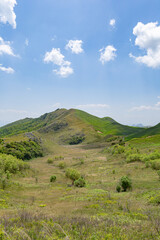 Naklejka premium 北九州国定公園平尾台 広谷湿原 福岡県京都郡苅田町