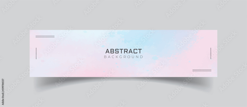 Poster linkedin banner abstract background with bubbles