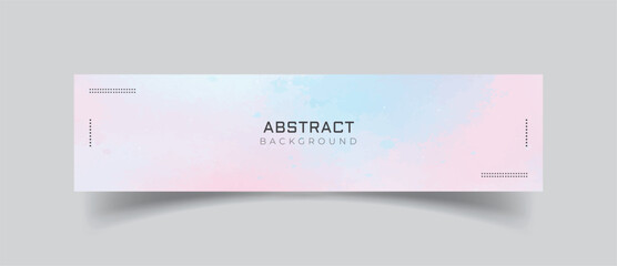 Linkedin banner abstract background with bubbles