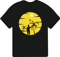 Summer t shirt design, summer vibes t-shirt design, summer day typography t-shirt design, Sunny day t-shirt, Summer vibes vector.