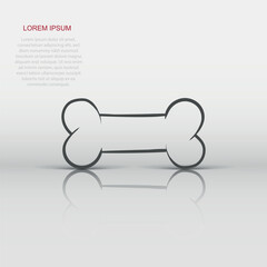 Dog bone toy icon. Hand drawn vector illustration. Business concept animal bone pictogram.