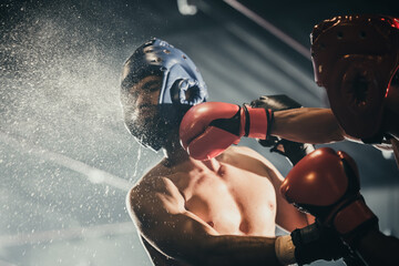 Boxer use various punch combinations, including the jab, hook, uppercut, cross, swing, straight....
