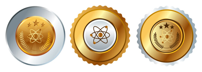 Gold medal physics science nuclear atom competition championship prize best winner contest award